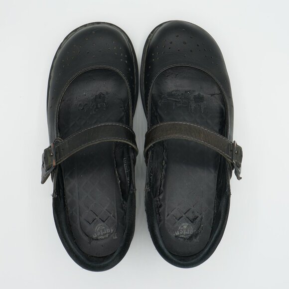 Dr. Martens Vintage Black Leather Buckle Mary Janes Kara Women's Size 39 (EU) - Picture 8 of 10